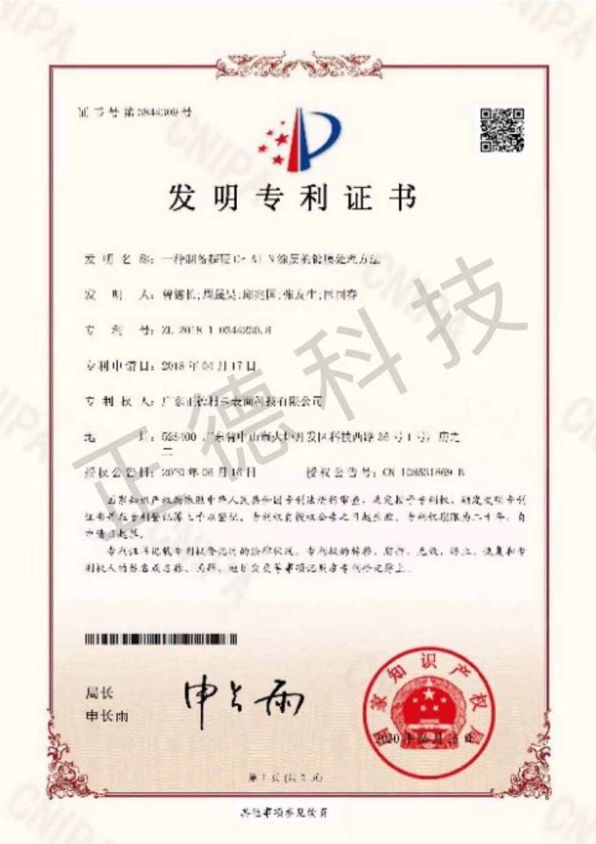 专利证书